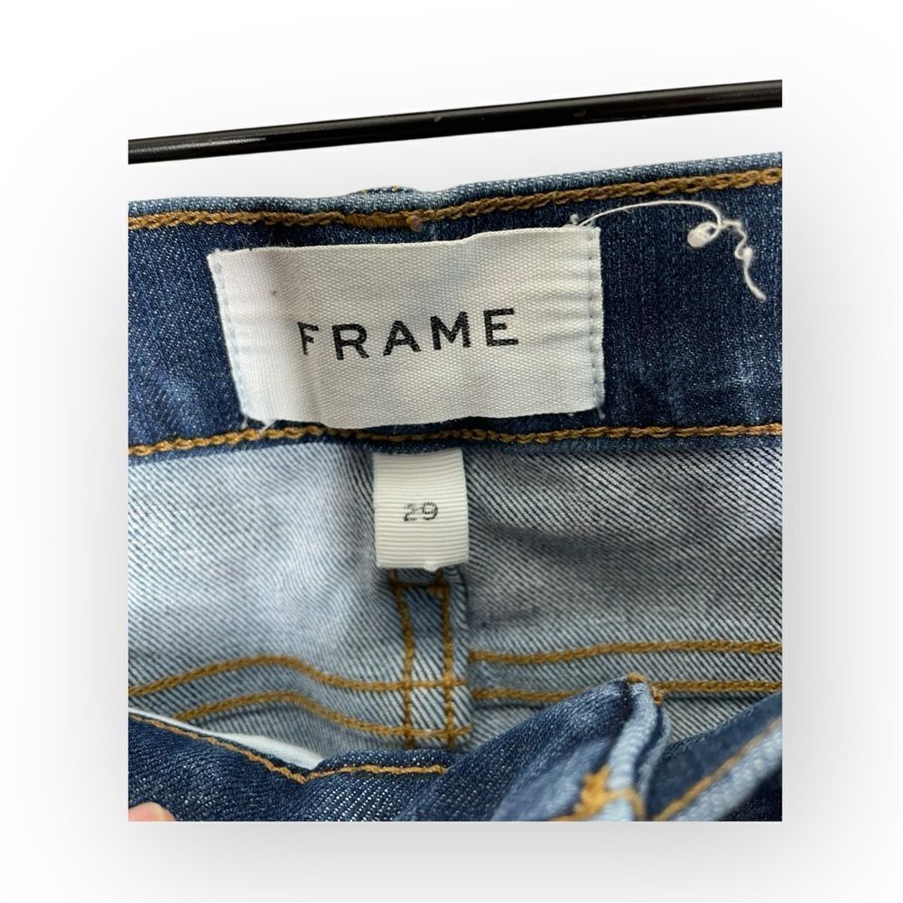 FRAME 24-hour High Waist Crop Skinny Jeans In Henning Size 29 - Picture 3 of 7